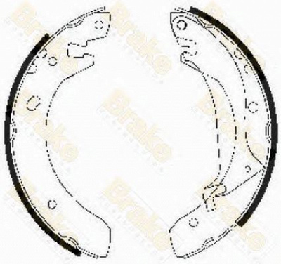 BRAKE ENGINEERING sh2506 -  Комплект тормозных колодок